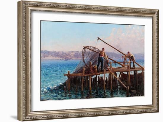 Fishermen-Fausto Zonaro-Framed Giclee Print