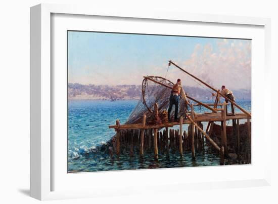 Fishermen-Fausto Zonaro-Framed Giclee Print