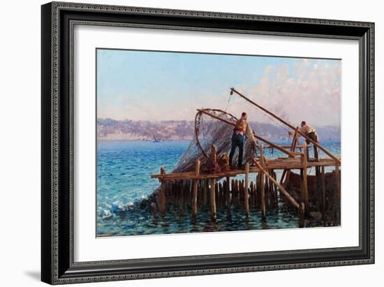 Fishermen-Fausto Zonaro-Framed Giclee Print