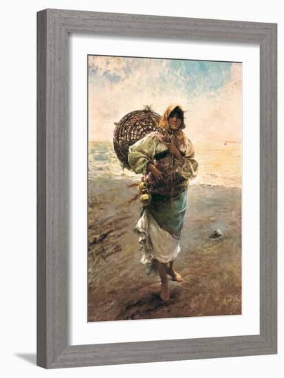 Fisherwoman, 1885-Rafael Senet-Framed Giclee Print