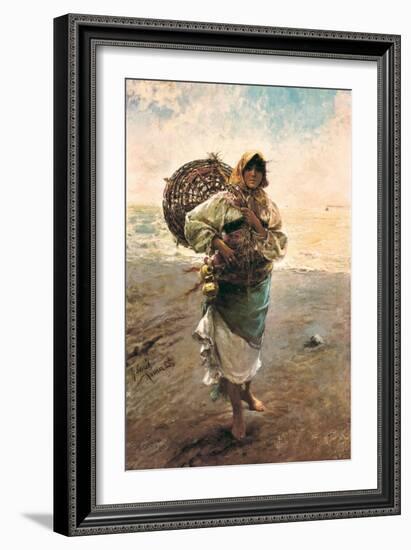 Fisherwoman, 1885-Rafael Senet-Framed Giclee Print