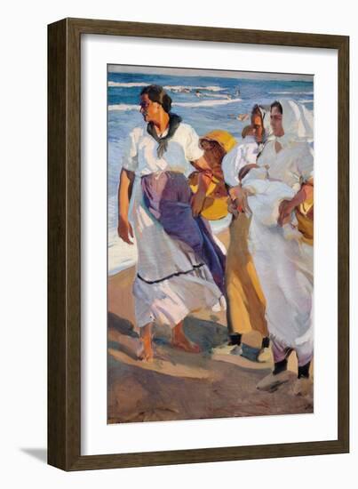 Fisherwomen from Valencia-Joaquín Sorolla y Bastida-Framed Giclee Print