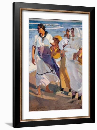 Fisherwomen from Valencia-Joaquín Sorolla y Bastida-Framed Giclee Print