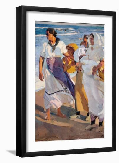 Fisherwomen from Valencia-Joaquín Sorolla y Bastida-Framed Giclee Print