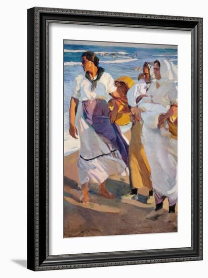 Fisherwomen from Valencia-Joaquín Sorolla y Bastida-Framed Giclee Print