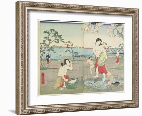 Fisherwomen, March 1864-null-Framed Giclee Print