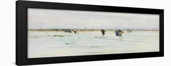 Fisherwomen on the Shore-James Webb-Framed Giclee Print