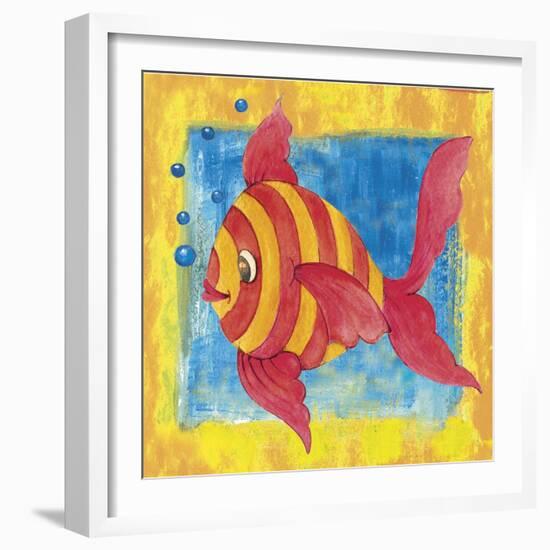 Fishes Colors 01-Maria Trad-Framed Giclee Print