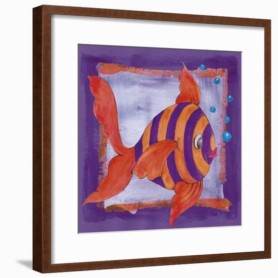 Fishes Colors 04-Maria Trad-Framed Giclee Print