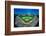 Fisheye view of crowd and diamond during a professional baseball game, Wrigley Field, Illinois-null-Framed Photographic Print