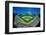 Fisheye view of crowd and diamond during a professional baseball game, Wrigley Field, Illinois-null-Framed Photographic Print