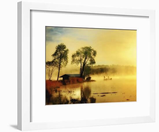 Fishin' Boat-Danny Head-Framed Art Print