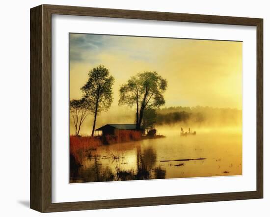 Fishin' Boat-Danny Head-Framed Art Print