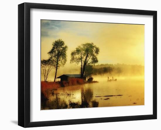 Fishin' Boat-Danny Head-Framed Art Print