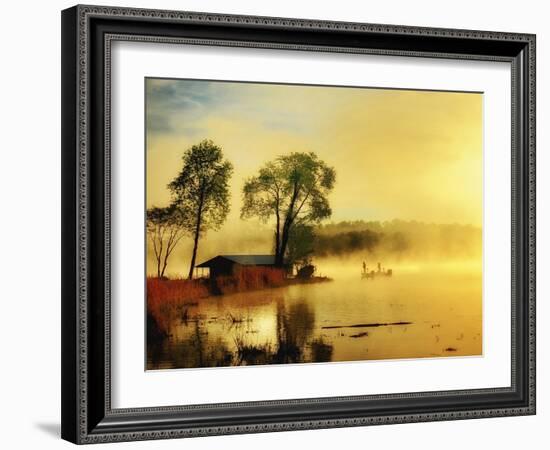 Fishin' Boat-Danny Head-Framed Art Print