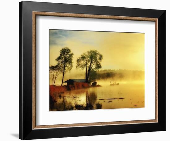 Fishin' Boat-Danny Head-Framed Premium Giclee Print