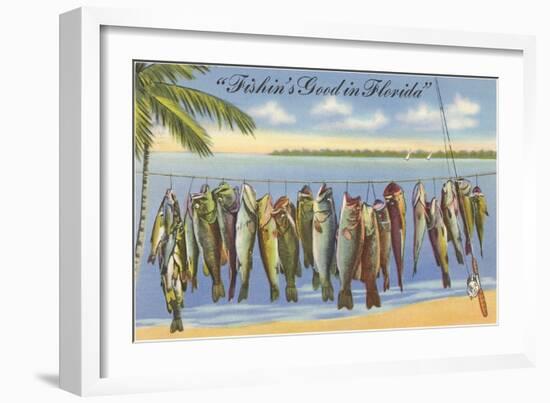 Fishin's Good in Florida-null-Framed Art Print