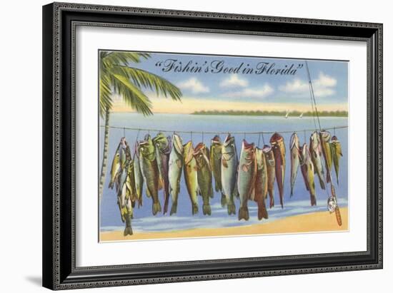 Fishin's Good in Florida-null-Framed Art Print