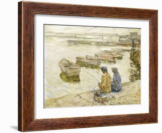 Fishing, 1896-Childe Hassam-Framed Giclee Print