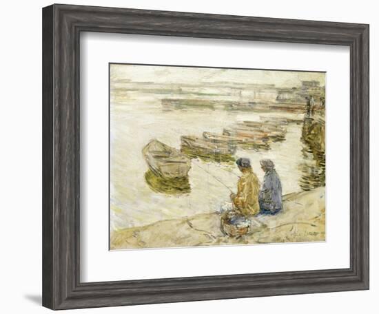 Fishing, 1896-Childe Hassam-Framed Giclee Print