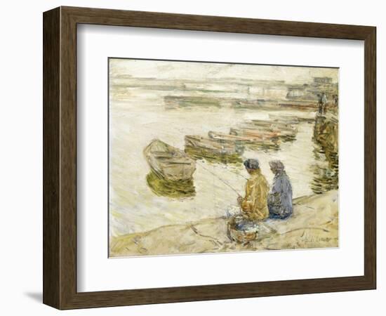 Fishing, 1896-Childe Hassam-Framed Giclee Print