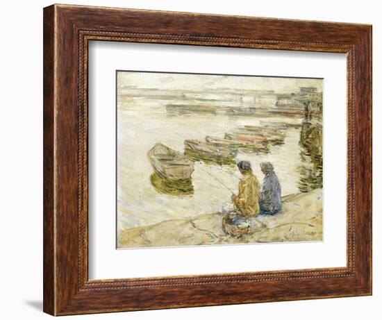 Fishing, 1896-Childe Hassam-Framed Giclee Print