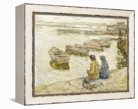 Fishing, 1896-Childe Hassam-Framed Premier Image Canvas