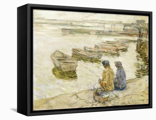 Fishing, 1896-Childe Hassam-Framed Premier Image Canvas