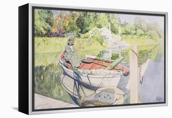 Fishing, 1909-Carl Larsson-Framed Premier Image Canvas