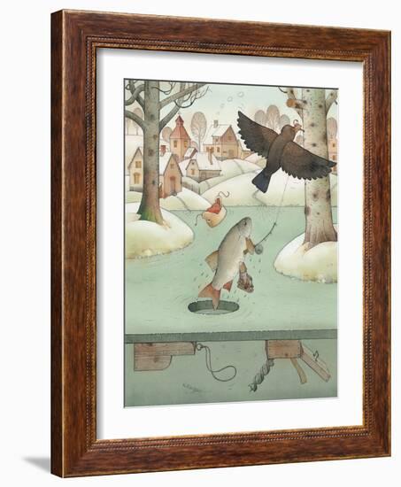 Fishing, 2003-Kestutis Kasparavicius-Framed Giclee Print