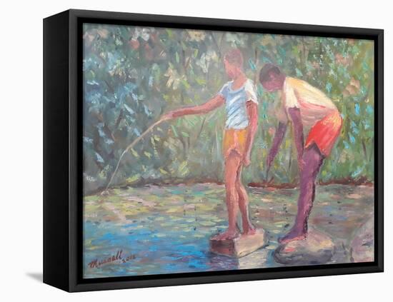 Fishing, 2014 (oil on canvas)-Carlton Murrell-Framed Premier Image Canvas