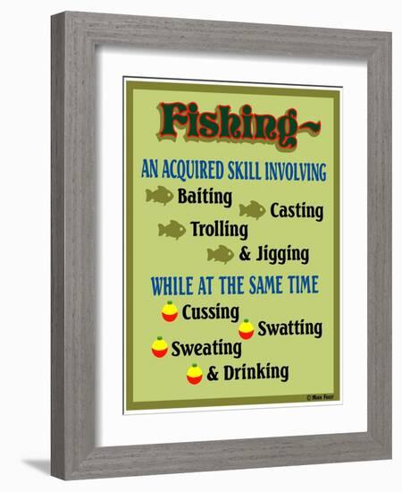 Fishing Acquired Skill-Mark Frost-Framed Giclee Print