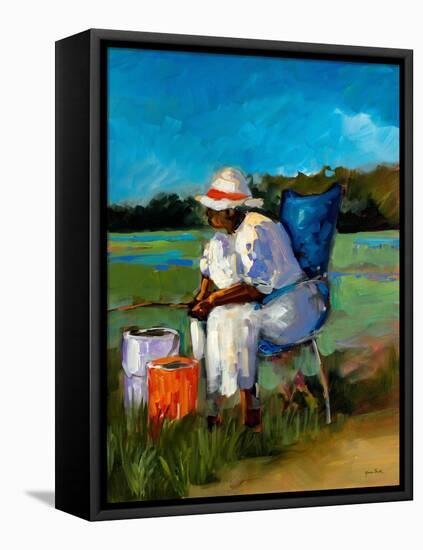 Fishing Again-Jane Slivka-Framed Stretched Canvas