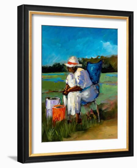 Fishing Again-Jane Slivka-Framed Art Print