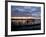 Fishing and Crabbing Boats at Low Tide after Sunset, in Dock at the End of the Road in Grayland-Aaron McCoy-Framed Photographic Print