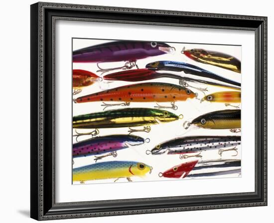 Fishing Artificial Lures, Thin Minnows-Anthony Harrison-Framed Photographic Print
