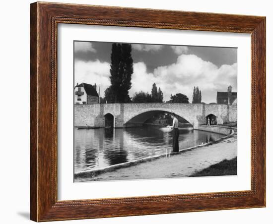 Fishing at Abingdon-null-Framed Photographic Print