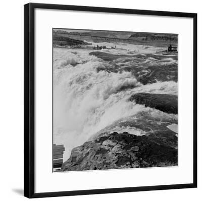 'Fishing at Celilo Falls on the Columbia River, 1954' Giclee Print ...