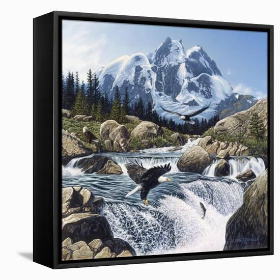 Fishing at Eagle Rocks-John Van Straalen-Framed Premier Image Canvas