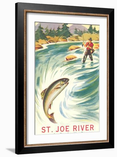 Fishing at St. Joe River-null-Framed Art Print