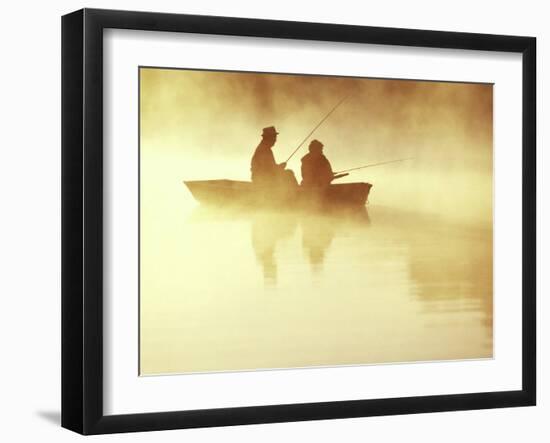 Fishing at Sunrise-null-Framed Photographic Print