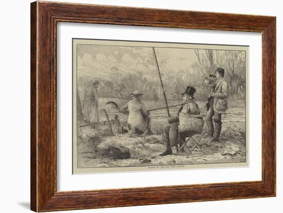 Fishing at The Bay, West Drayton-Frank Feller-Framed Giclee Print