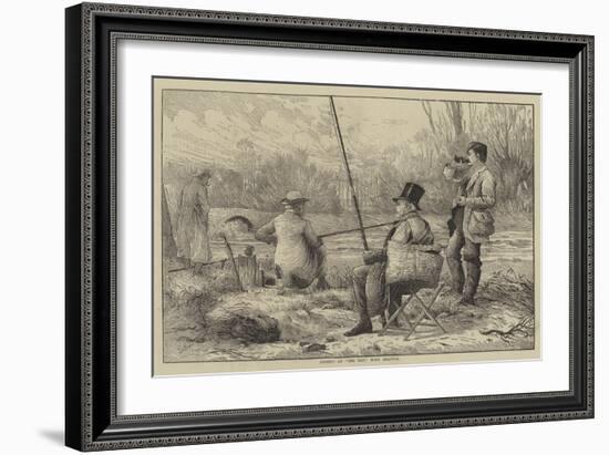 Fishing at The Bay, West Drayton-Frank Feller-Framed Giclee Print