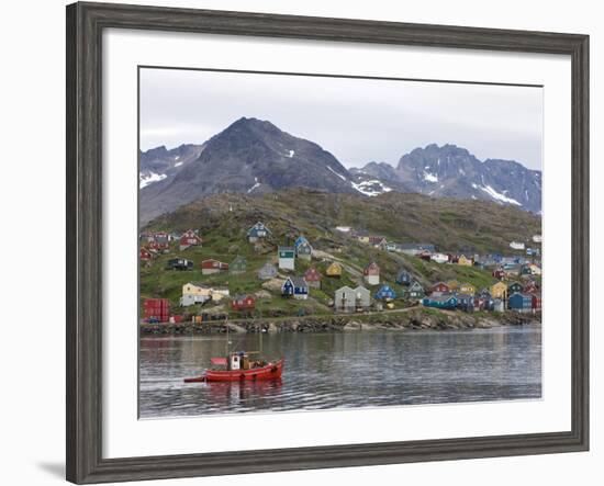 Fishing Boat, Ammassalik, Greenland, Arctic, Polar Regions-Thorsten Milse-Framed Photographic Print