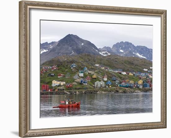 Fishing Boat, Ammassalik, Greenland, Arctic, Polar Regions-Thorsten Milse-Framed Photographic Print