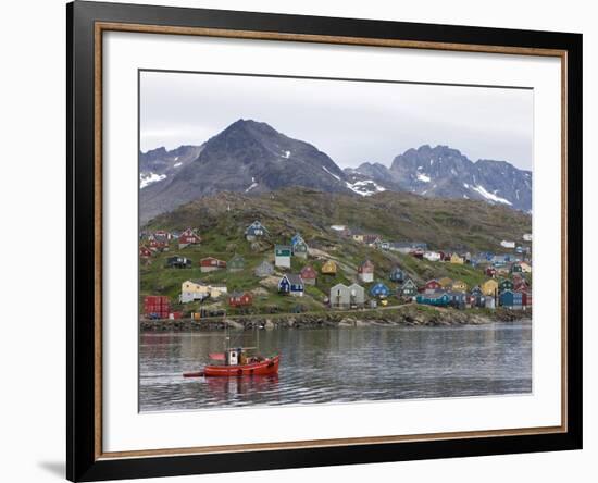 Fishing Boat, Ammassalik, Greenland, Arctic, Polar Regions-Thorsten Milse-Framed Photographic Print