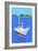 Fishing boat and harbor-Hiroyuki Izutsu-Framed Giclee Print