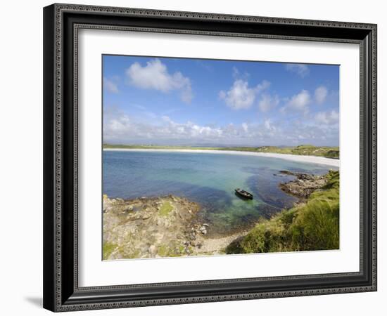 Fishing Boat at Dogs Bay, Connemara, County Galway, Connacht, Republic of Ireland (Eire), Europe-Gary Cook-Framed Photographic Print