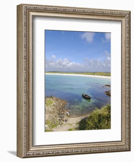 Fishing Boat at Dogs Bay, Connemara, County Galway, Connacht, Republic of Ireland-Gary Cook-Framed Photographic Print