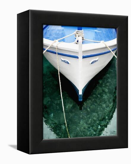 Fishing Boat at Mooring-Randy Faris-Framed Premier Image Canvas